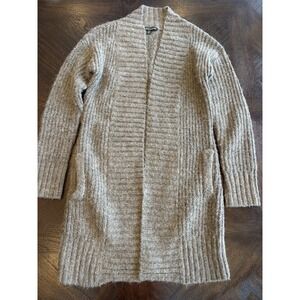 A Giannetti Brown Knit Long Sweater Alpaca Blend Size Small Women's Quiet Luxury